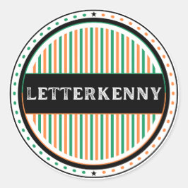 Letterkenny City Pride Emblem – Irish Identity Runder Aufkleber