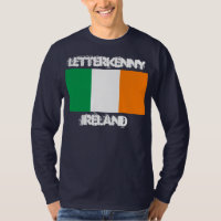 Letterkenny, Irland mit irischer Flagge