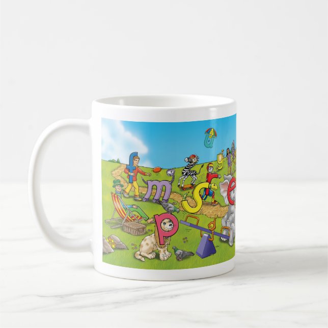 Letterland | Spielplatz-Tasse Kaffeetasse (Links)