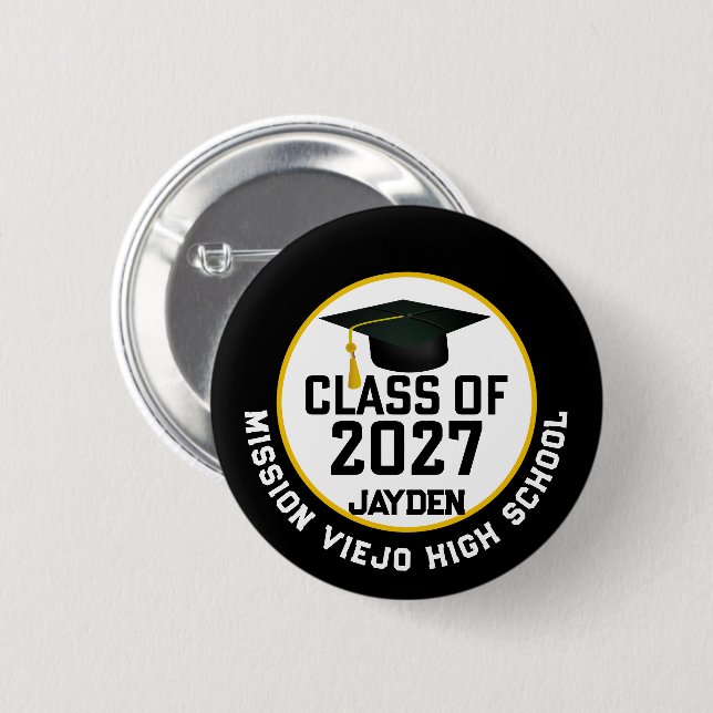 Letterman Abschlussjahrgang 2027 Button (Vorne & Hinten)