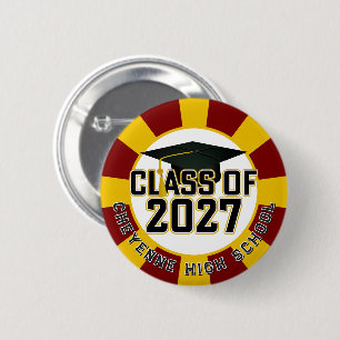 Letterman Abschlussjahrgang 2027 Button