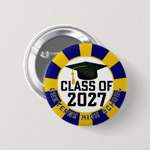 Letterman Abschlussjahrgang 2027 Button