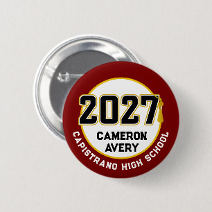 Letterman Abschlussjahrgang 2027 Button