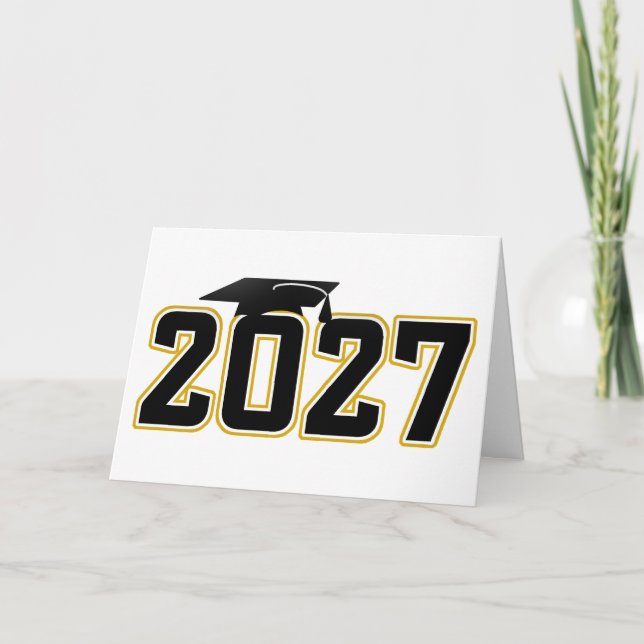 Letterman Abschlussklasse 2027 Abitur Karte (Vorderseite)