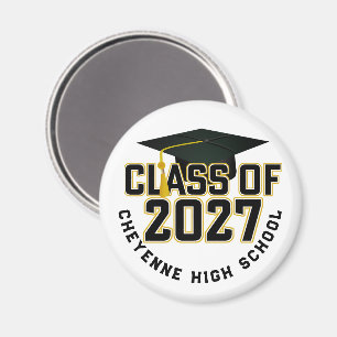 Letterman Abschlussklasse 2027 Abitur Magnet