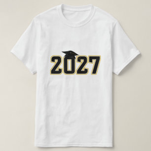 Letterman Abschlussklasse 2027 Diplomfeier T-Shirt