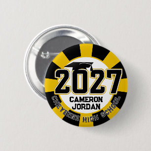 Letterman Abschlussklasse 2027 Diplomierung Button