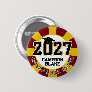 Letterman Abschlussklasse 2027 Diplomierung Button