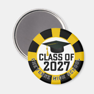 Letterman Abschlussklasse 2027 Diplomierung Magnet
