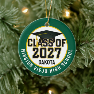 Letterman Abschlussklasse 2027 Foto-Abschlussfeier Keramik Ornament