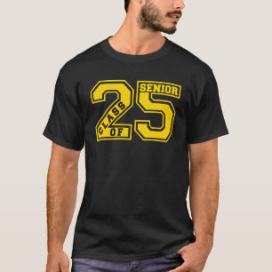LETTERMAN CLASS OF 2025 SENIOR SWAG GOLD SENIOR T-Shirt