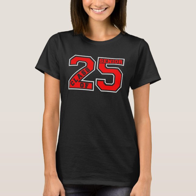 LETTERMAN CLASS OF 2025 SENIOR SWAG  RED  SENIOR C T-Shirt (Vorderseite)