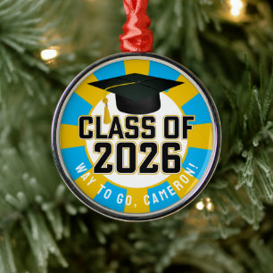 Letterman-Klasse des Abschlusses 2026 Ornament Aus Metall