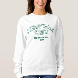 Letterman Weihnachtskollegium Familienname der Cre Sweatshirt