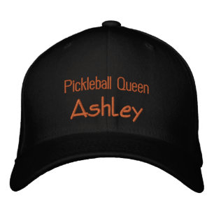 Lettern Pickleball Queen Ashley Bestickte Baseballkappe