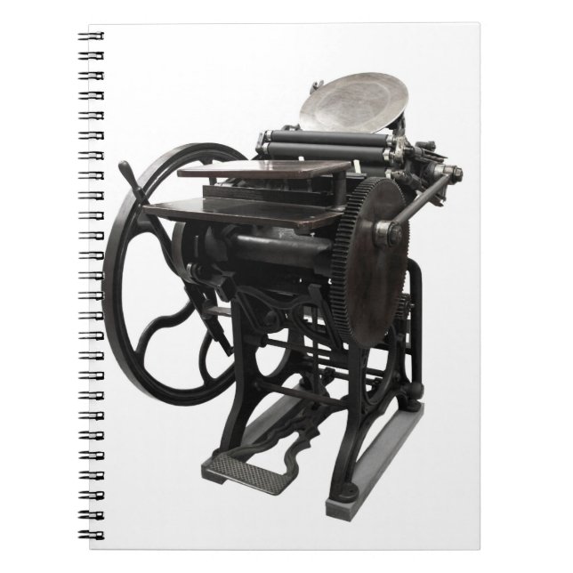 Letterpress 1888 Notizbuch Notizblock (Vorderseite)
