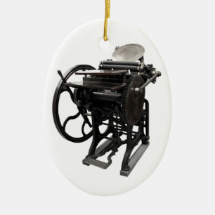 Letterpress 1888 Oval-Ornament Keramikornament