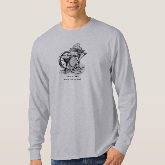 Letterpress Chandler & Price Long Sleeve T - Shirt (Vorderseite)