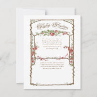 Letterpress-Stil Vintage-Faux-Bois-Gitter - Rot