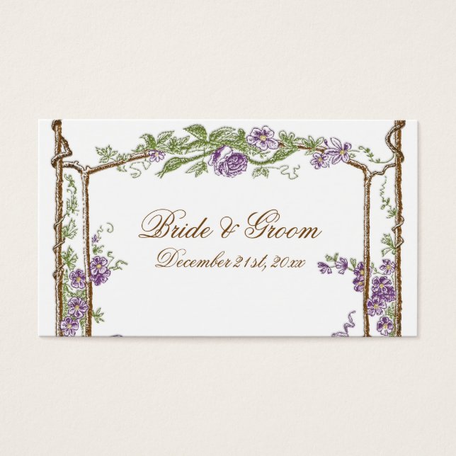 Letterpress Style Vintage Imitate Bois Trellis - B (Vorderseite)