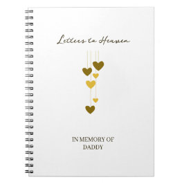 Letters to Heaven – In Memory of Daddy Personalize Notizblock