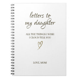 Letters to My Daughter – Personalized Letter Notizblock