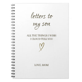 Letters to My Son – Personalized Letter Notizblock