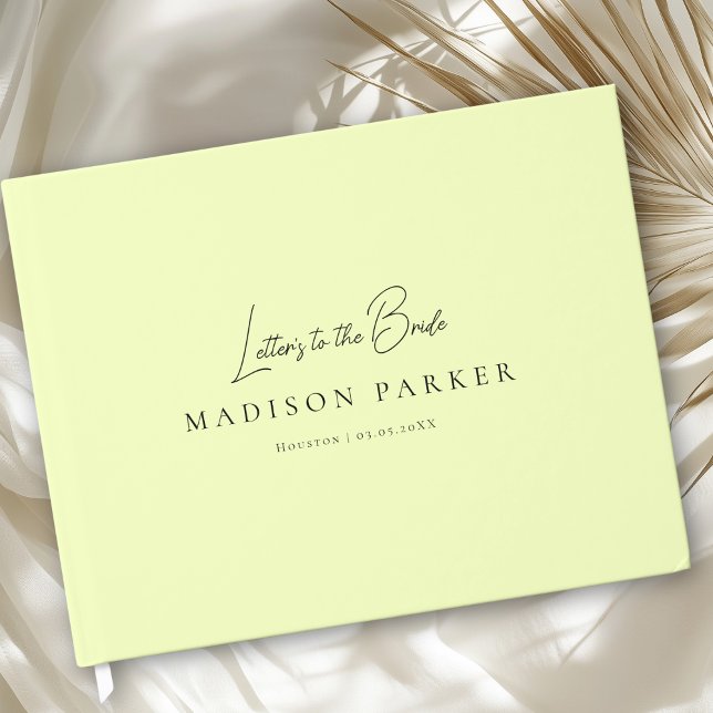 Letters to the Bride! Lemon Bridal Shower Gästebuch (Letters to the Bride! Lemon Bridal Shower Guest Book)