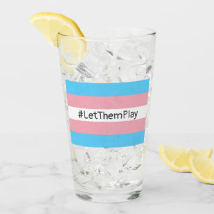 #LetThemPlay Transgender Athleten - Trans-Flagge Glas