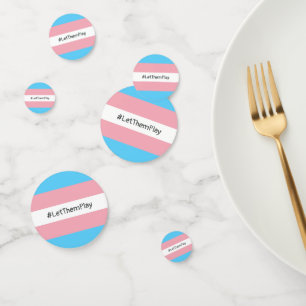 #LetThemPlay Transgender Athleten - Trans-Flagge Konfetti