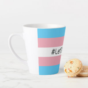 #LetThemPlay Transgender Athleten - Trans-Flagge Milchtasse