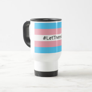 #LetThemPlay Transgender Athleten - Trans-Flagge Reisebecher