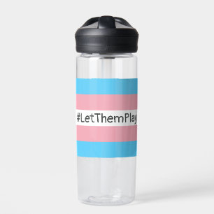 #LetThemPlay Transgender Athleten - Trans-Flagge Trinkflasche