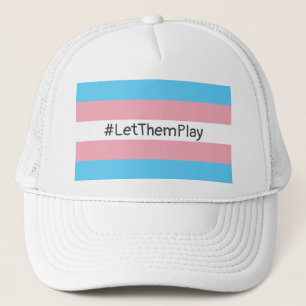 #LetThemPlay Transgender Athleten - Trans-Flagge Truckerkappe