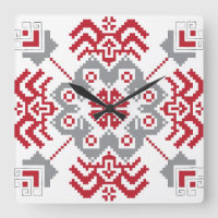 Lettisch Auseklis Folk Art geometrischer Medaillon