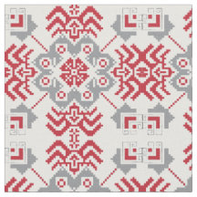 Lettisch Auseklis Folk Art geometrischer Medaillon