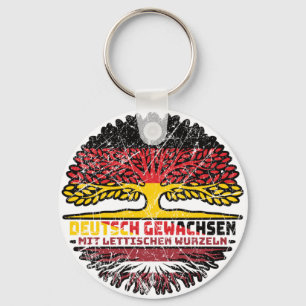 Lettisch Deutsch Baum Wurzel Schlüsselanhänger