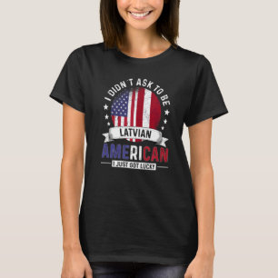 Lettische amerikanische Länder Flaggenstaat T-Shirt