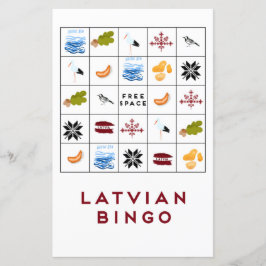 Lettische Bingokarte Version 6