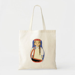 Lettische Brünette Matryoshka-Tasche Tragetasche