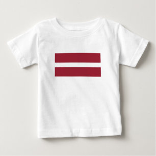 Lettische Flagge Baby T-shirt