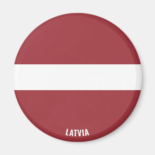 Lettische Flagge Charming Patriotic Magnet