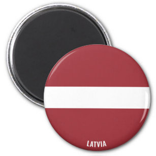Lettische Flagge Charming Patriotic Magnet