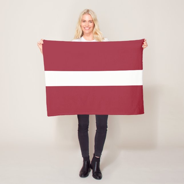 Lettische Flagge Fleecedecke (Beispiel)