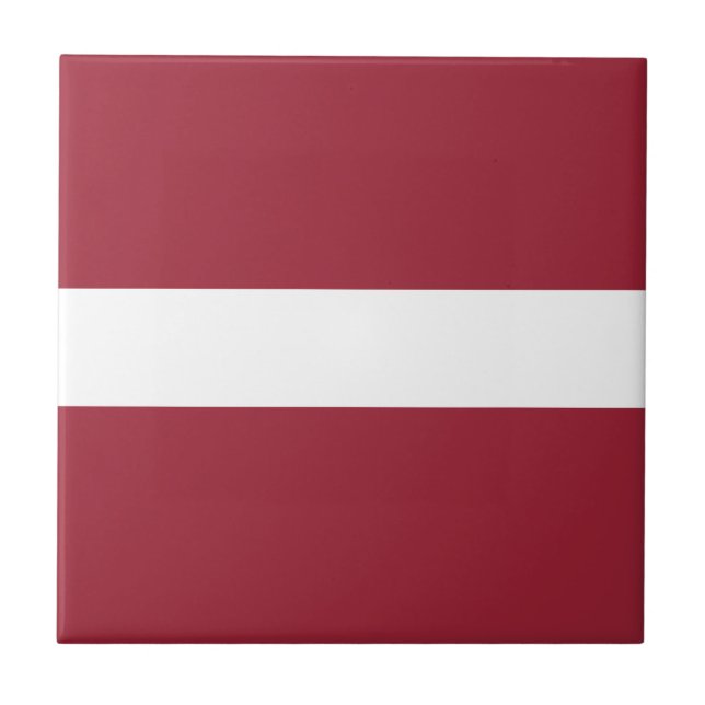 Lettische Flagge Fliese (Vorderseite)