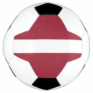 Lettische Flagge Fußball