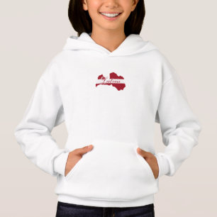 Lettische Flagge , Karte LETTLAND Lettisches Gesch Hoodie
