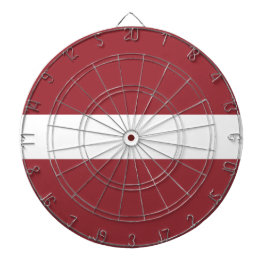 Lettische Flagge (Lettland) Dartscheibe