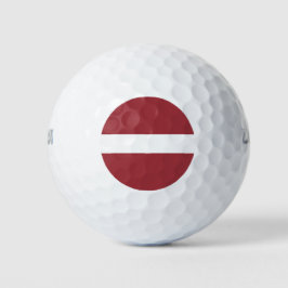 Lettische Flagge (Lettland) Golfball