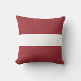 Lettische Flagge (Lettland) Kissen